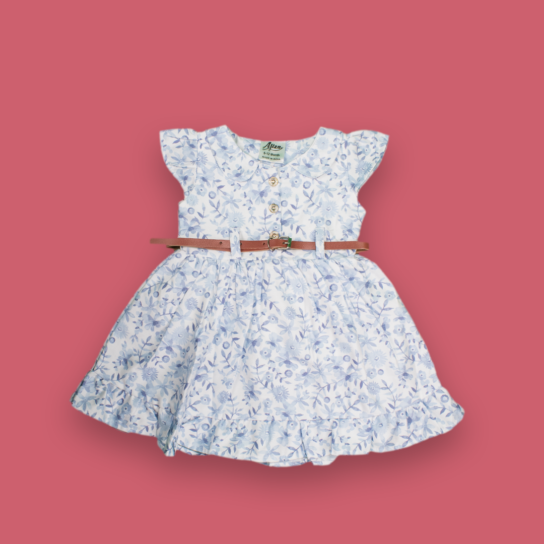 Mammason Baby girl's floral frock dress
