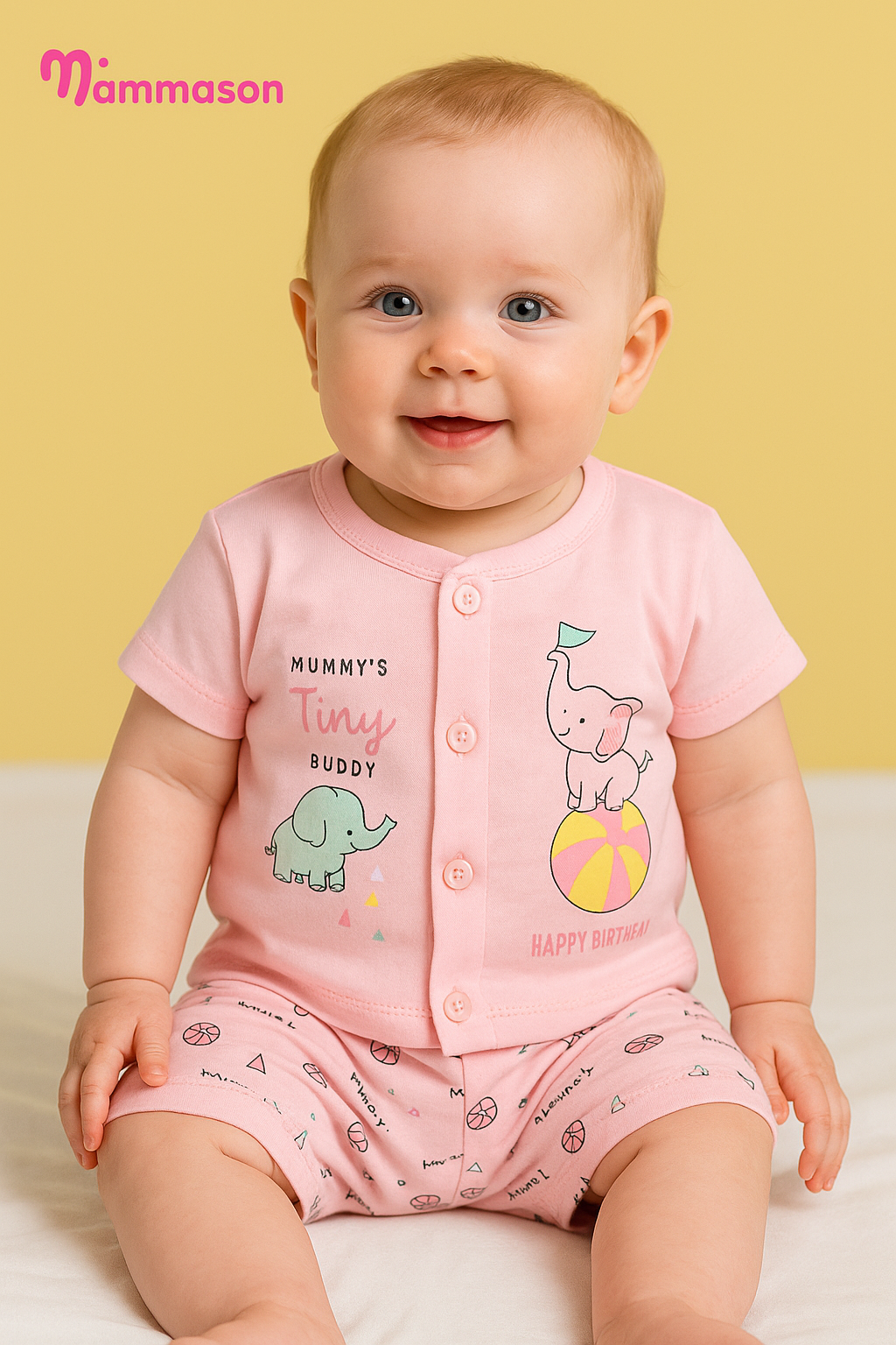 Mammason Tiny Buddy Pink Saturday Co-ord Set