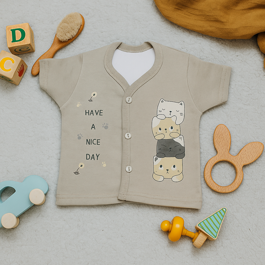 Mammason Cute Baby T-Shirt with Black shorts casual/daily wear