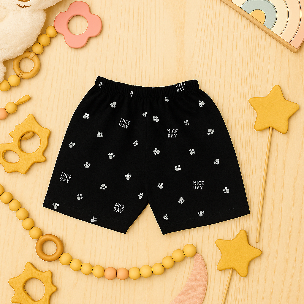 Mammason Cute Cat Print Toddler T-Shirt & Shorts Set