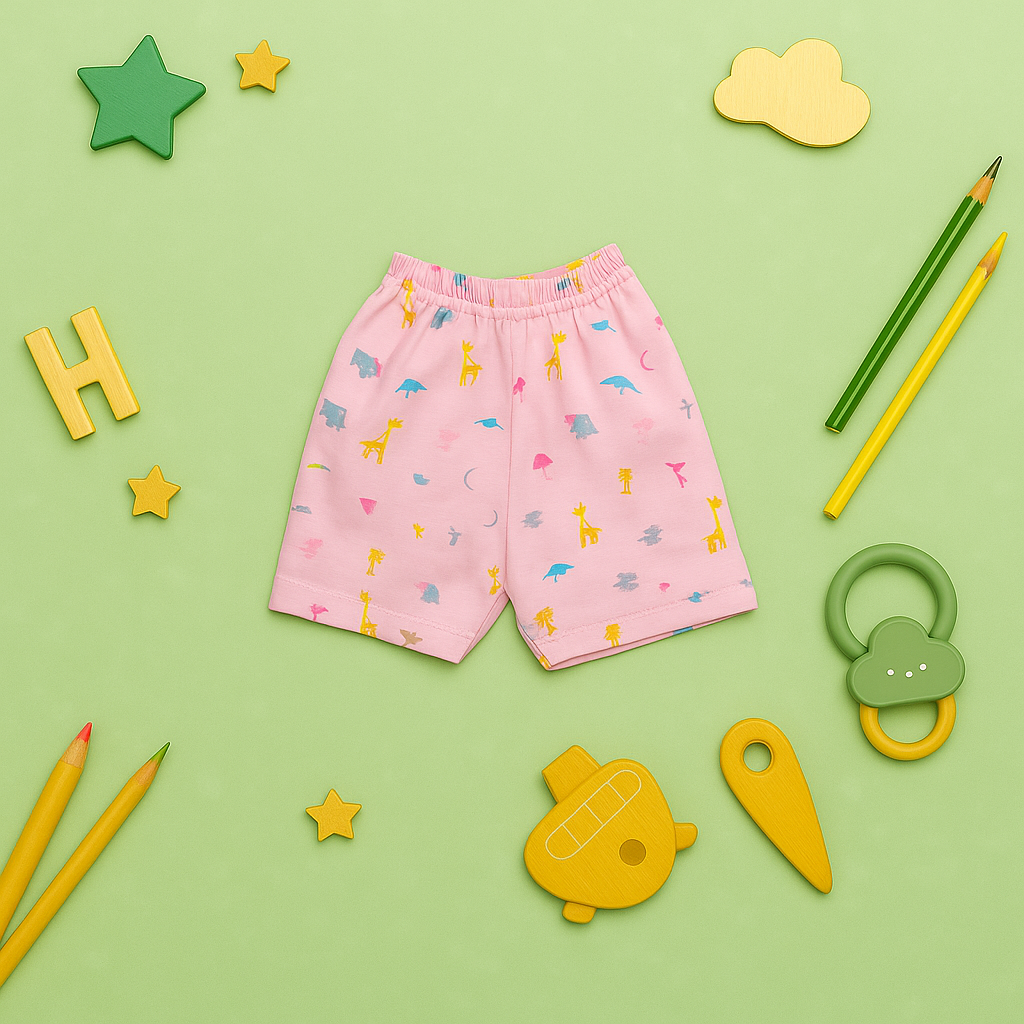 Mammason Sweet Pink Animal Print Baby Bodysuit