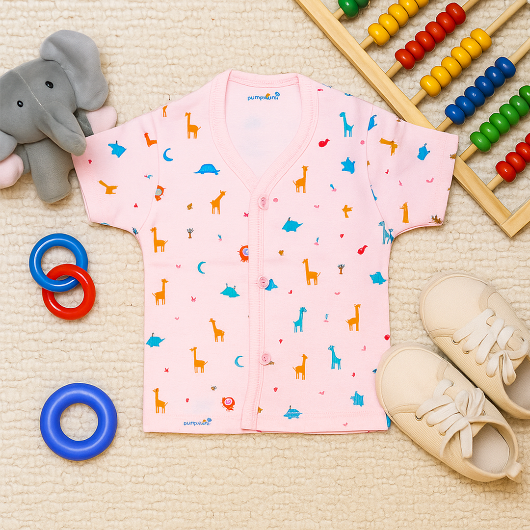 Mammason Pink Safari Friends Co-ord Set