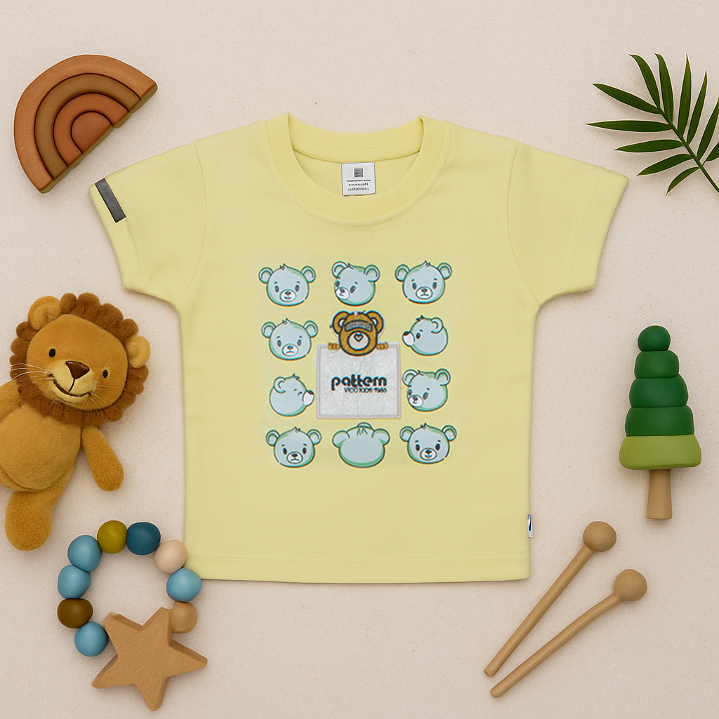 Mammason Adorable Bear Print Summer Set for Baby Boys